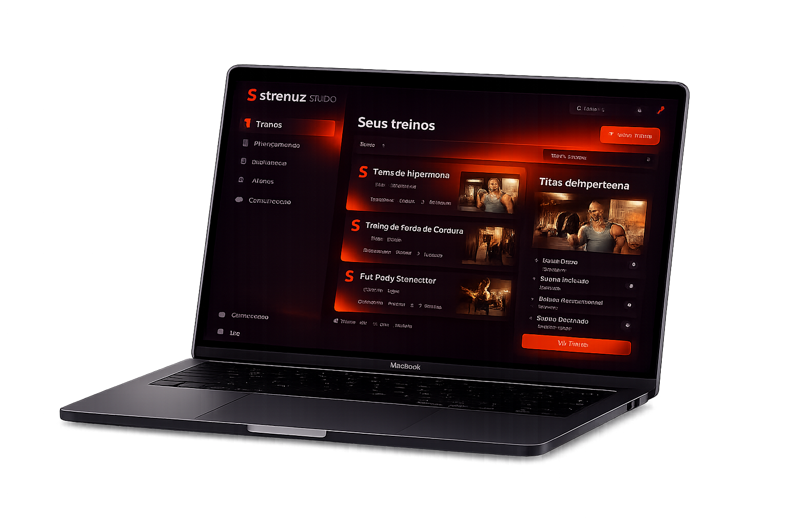 Interface do Strenuz Studio